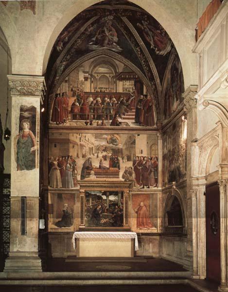 Domenicho Ghirlandaio Cappella Sassetti oil painting picture